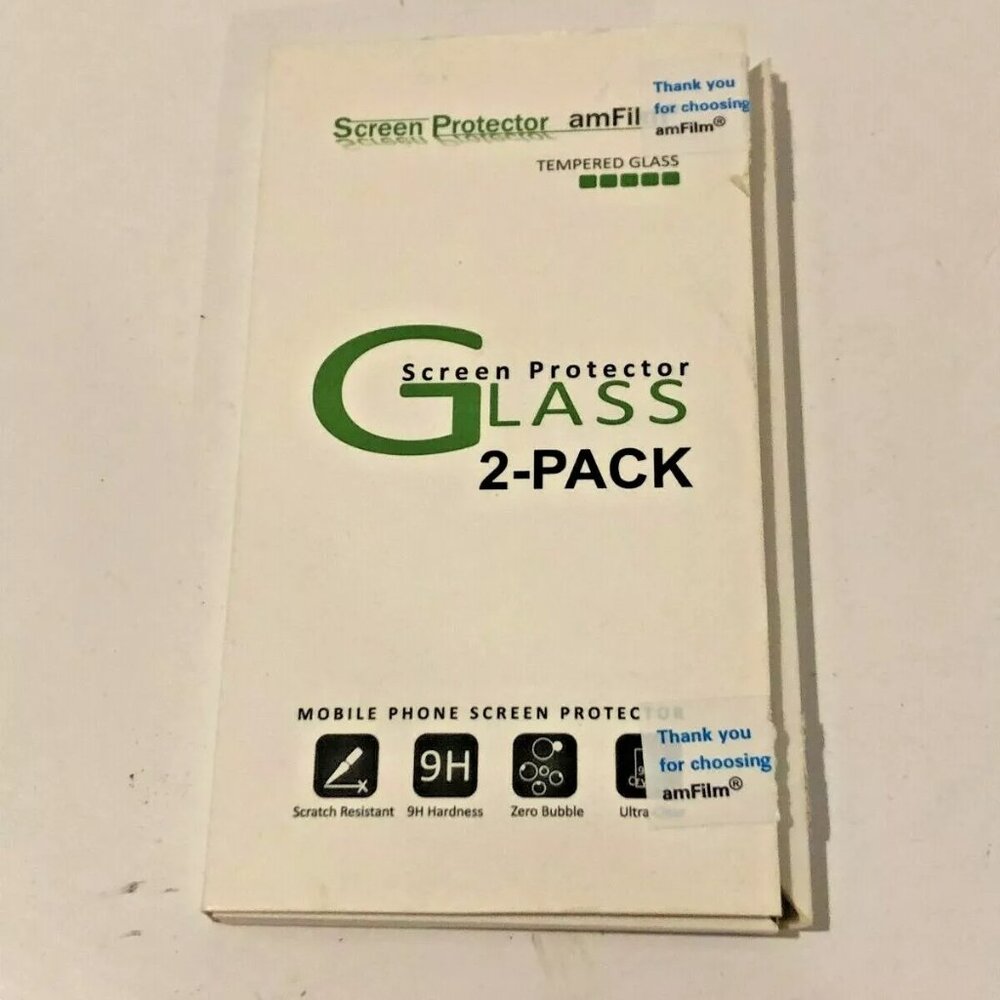 Tempered Glass Screen Protector 2 Pack for iPhone 8/7/6S/6, Unused